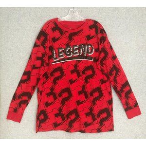 Basketball LEGEND #23 Shirt Mens XL Bailey Apparel Long‎ Sleeve All Over Print